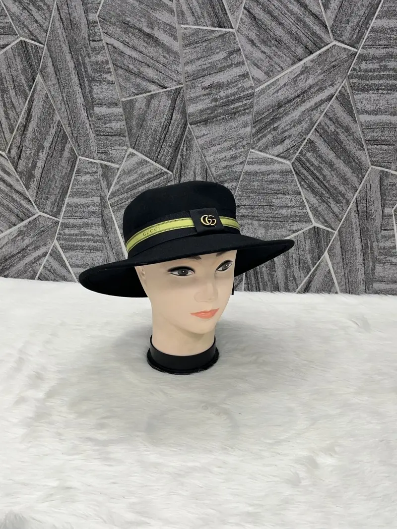 Gucci GG Black Bucket Hat Premium Unisex Cap (With Brand Polly Bag)