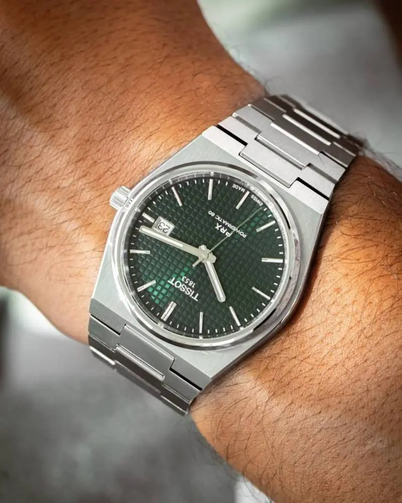 Tissot 1853 Prx Automatic Top Quality Silver-Green - Image 3