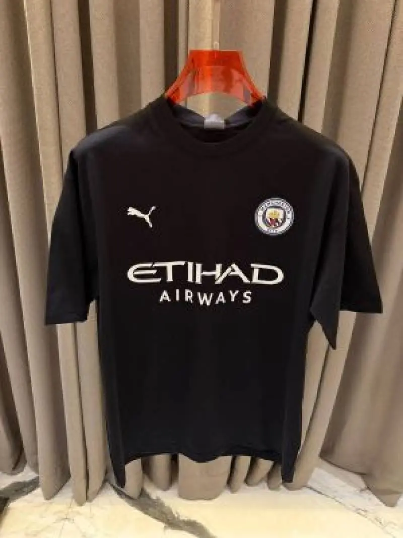 Pum Mancity Logo Round Neck T shirt Black - Image 2