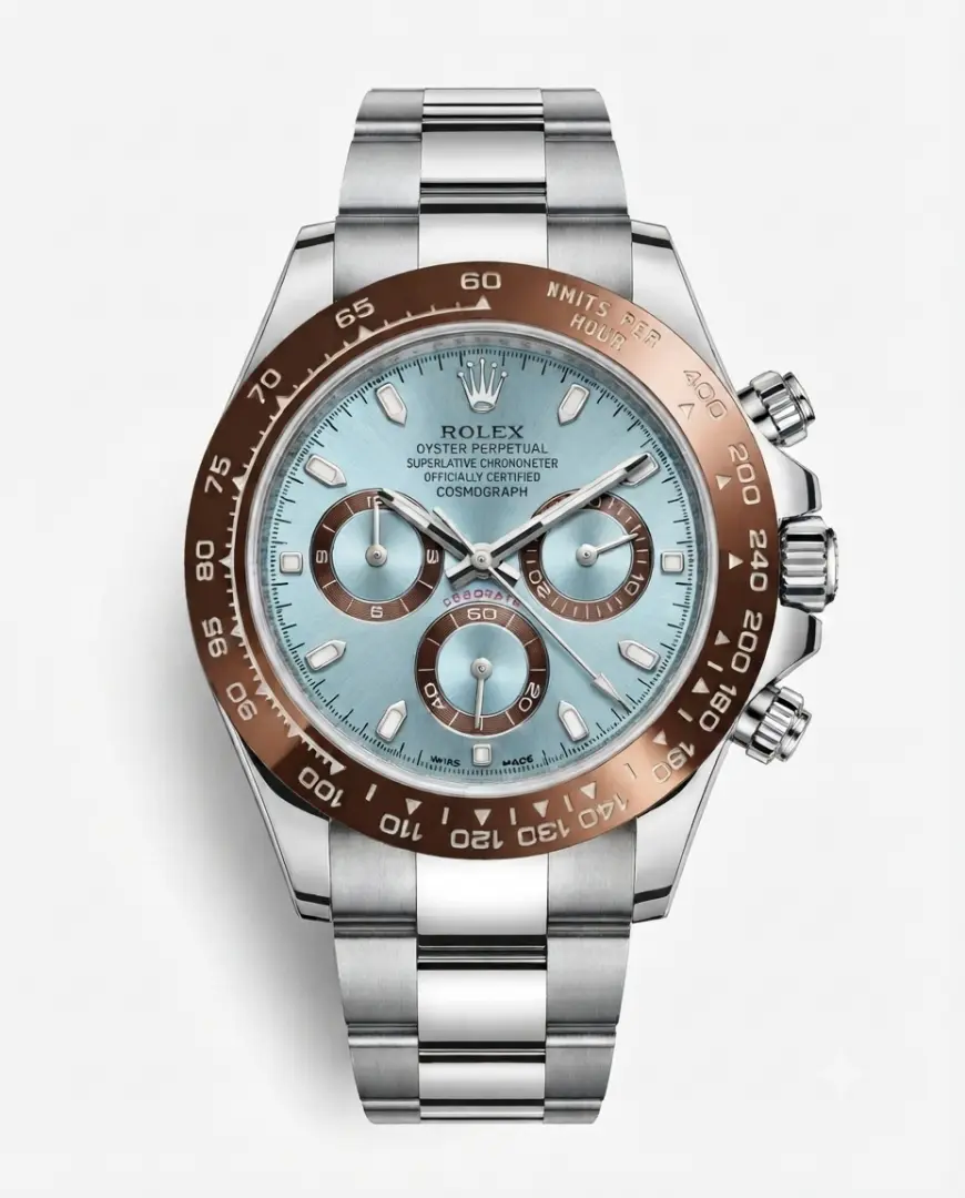 Rolex Daytona chronograph sky Blue platinum