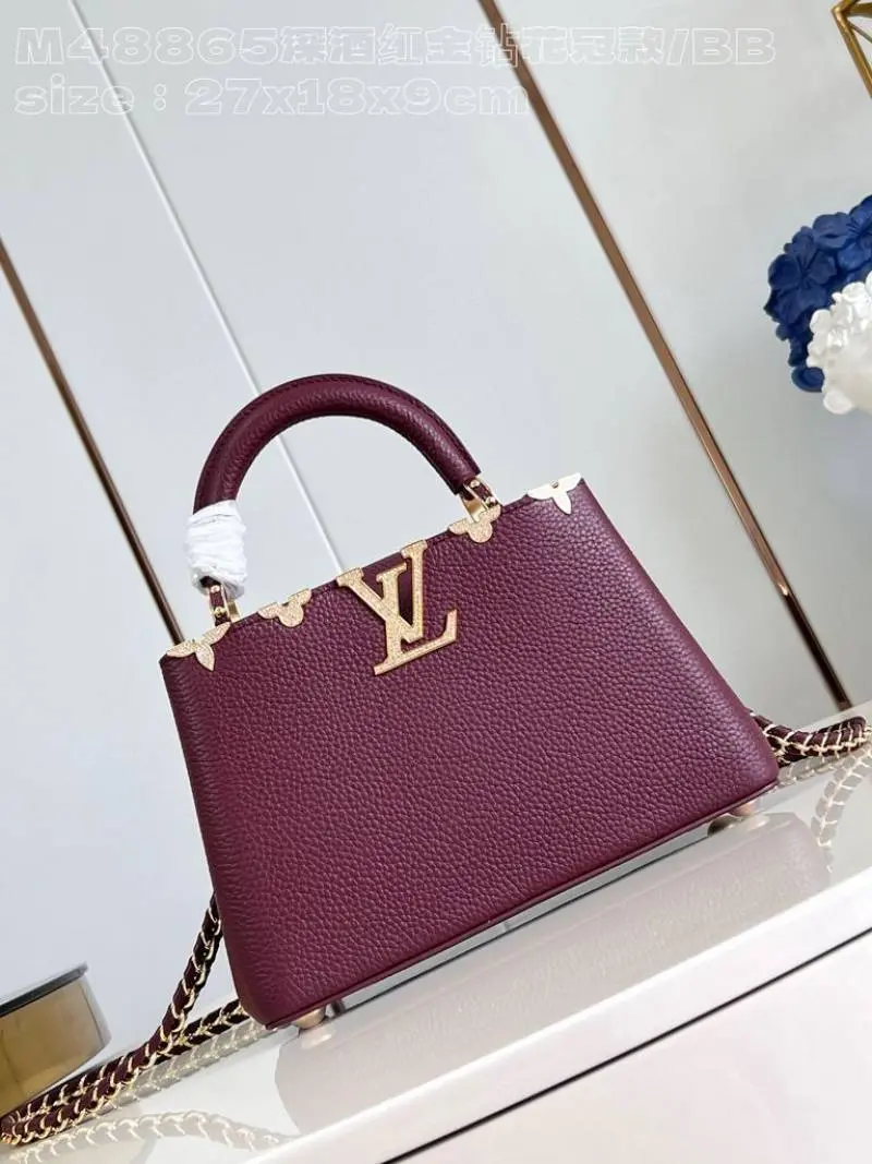 Louis Vuitton CB Wine Capucines Highend With OriginalBox & CarryBag - Image 11