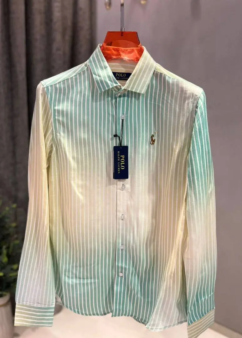 Ralph LAUREN P-OLO IMPORTED STORE ARTICLE Linen Cloth SHIRT