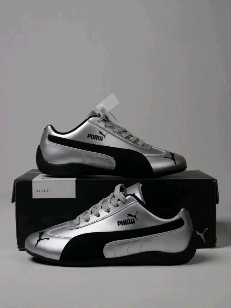 Puma Speedcat Metallic Silver Black 6066 - Image 5