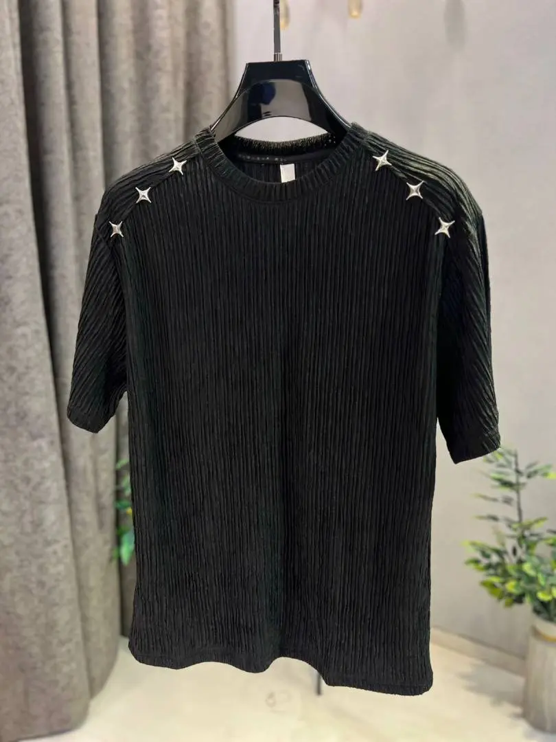 KOREAN IMPORTED HIGH DEMAND ARTICLE T-SHIRT BLACK