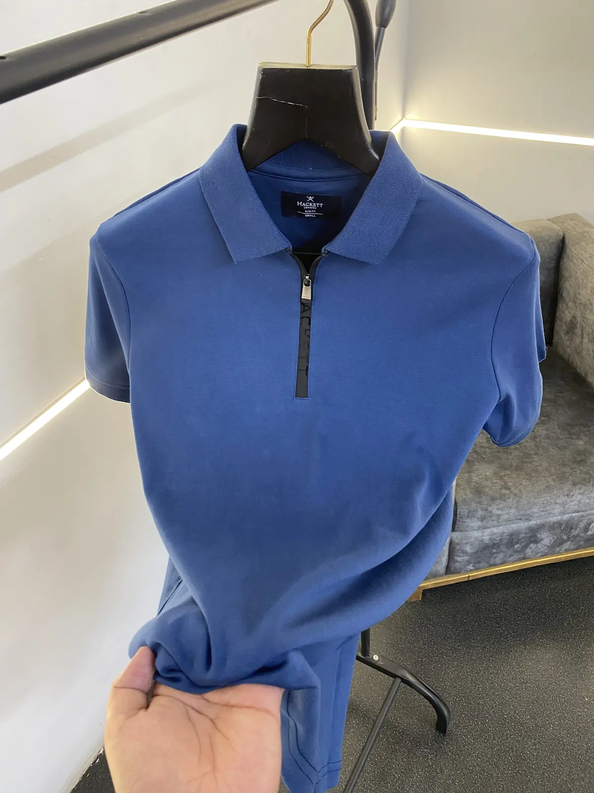 Hackett aston martin imported polo tshirt blue sale - Image 2
