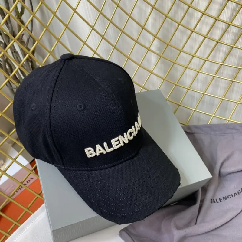 Balenciaga Black Denim Front Logo Premium Unisex Cap (With Safety Box) - Image 4
