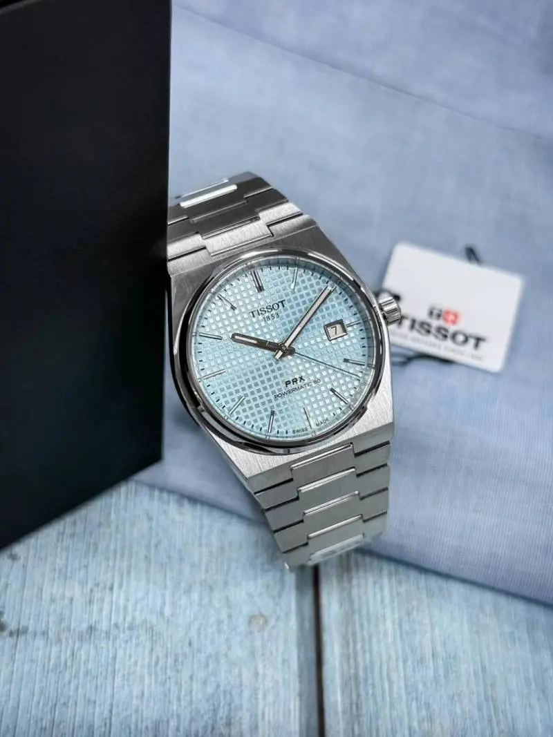 Tissot 1853 Prx Automatic Top Quality Silver-SkyBlue - Image 3