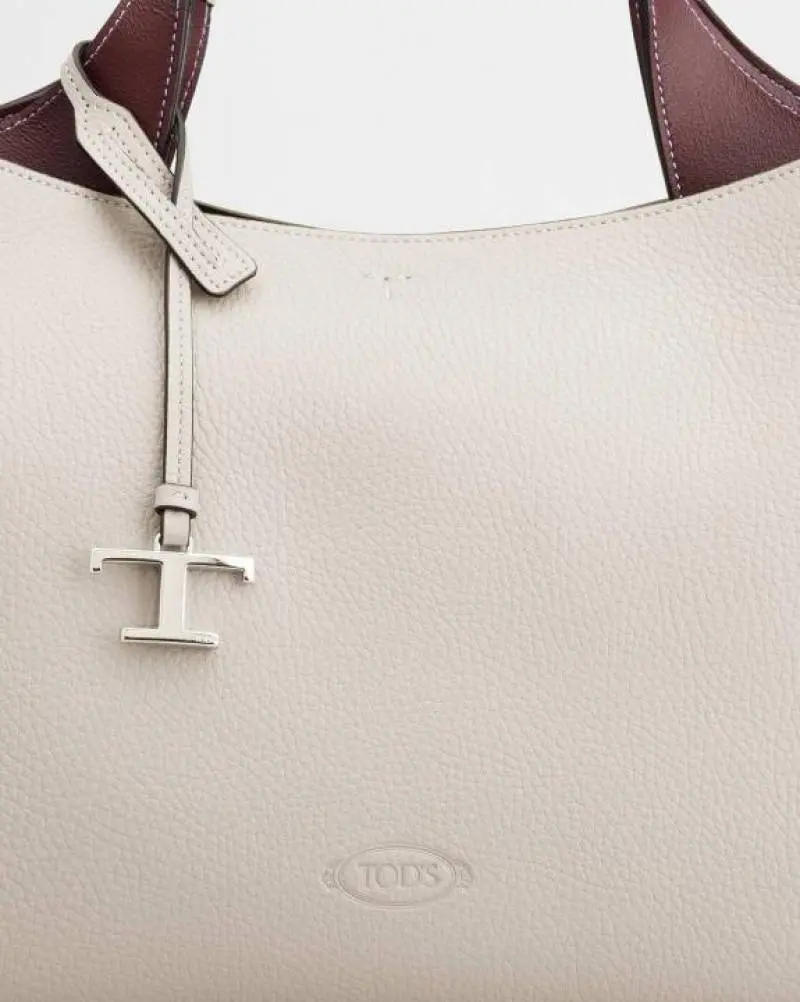 Todd's T Timeless 2026 Premium Quality Leather Shopping Bag With OG Magnetic Box With Dust Bag (White - 1130) - Image 2
