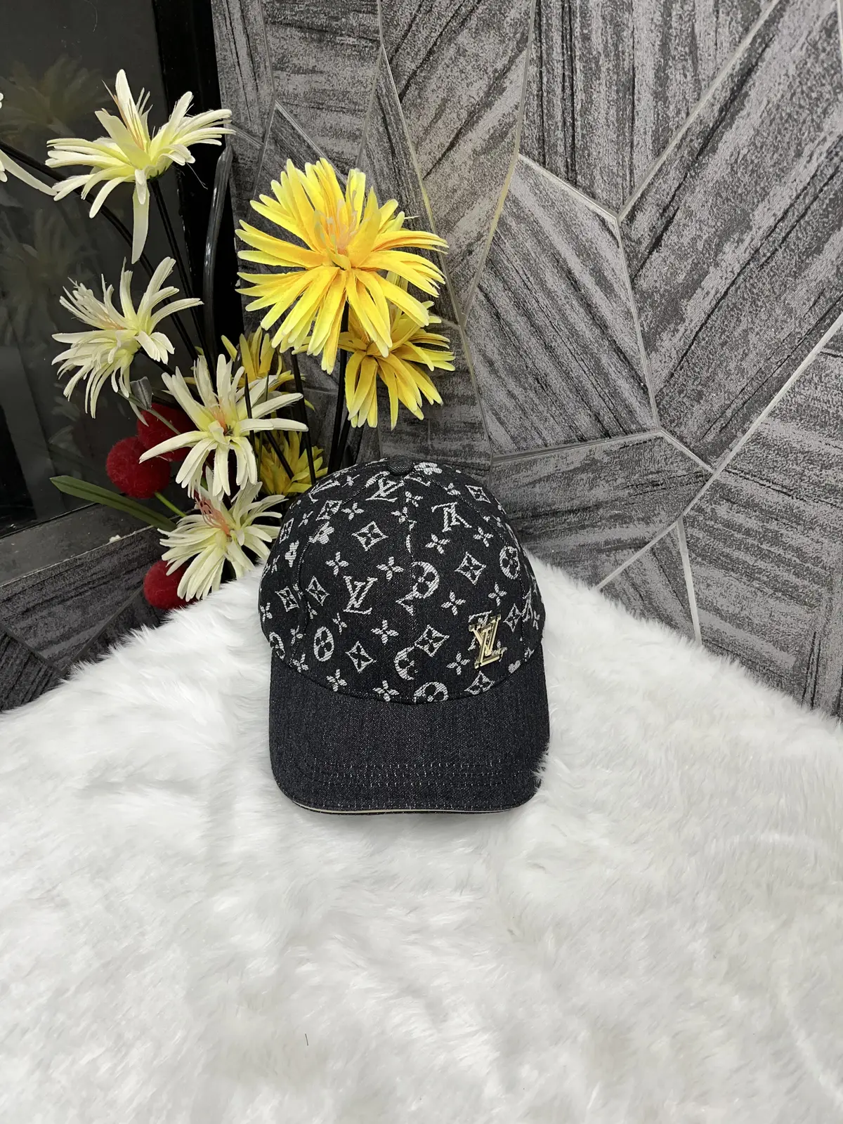 Louis Vuitton Denim Monogram Premium Unisex Cap (With Safety Box) - Image 2