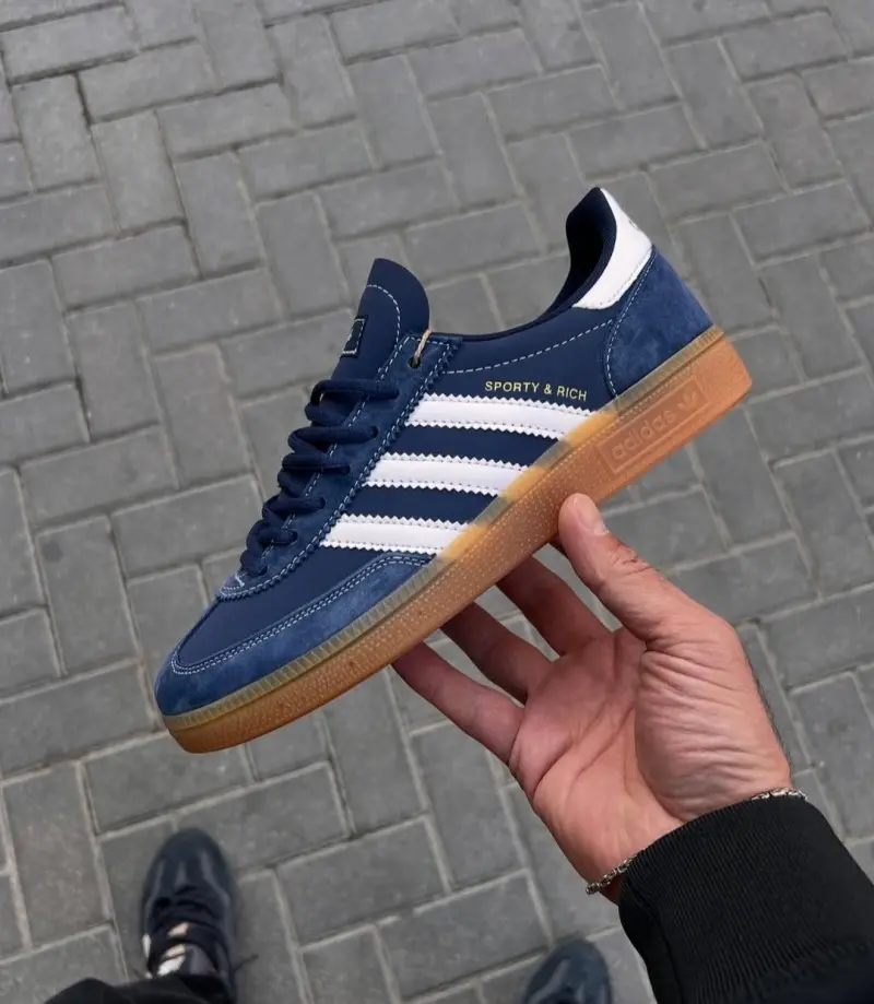 Adidas x Sporty Rich Handball Spezial suede Navy 1923 - Image 3