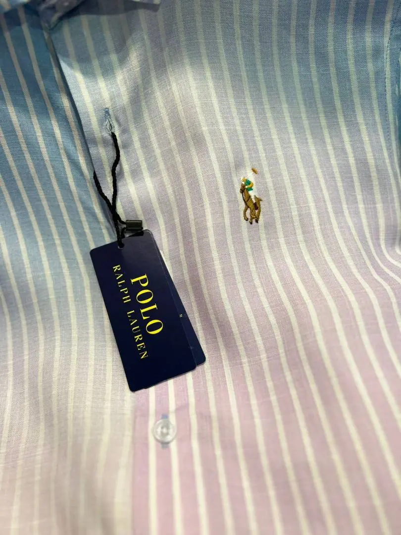 Ralph LAUREN P-OLO IMPORTED STORE ARTICLE Linen Cloth SHIRT - Image 3