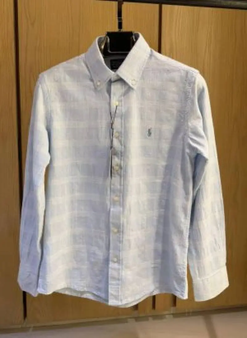 Ralph LAUREN P-OLO IMPORTED STORE ARTICLE SHIRT SKY BLUE - Image 2