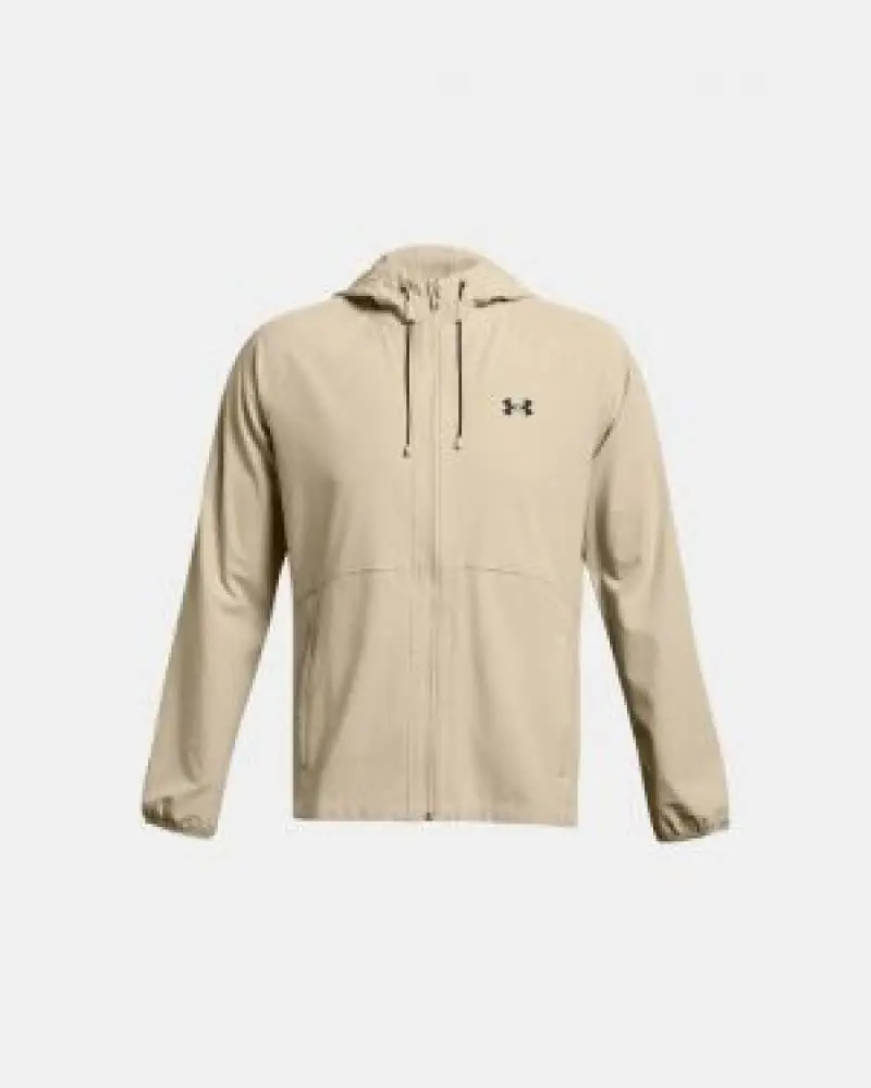 Under Armor Bomber Jacket Light Beige - Image 5