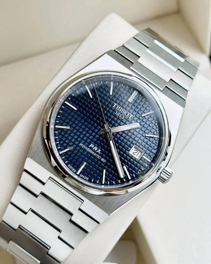 Tissot 1853 Prx Automatic Top Quality silver dark blue - Image 3