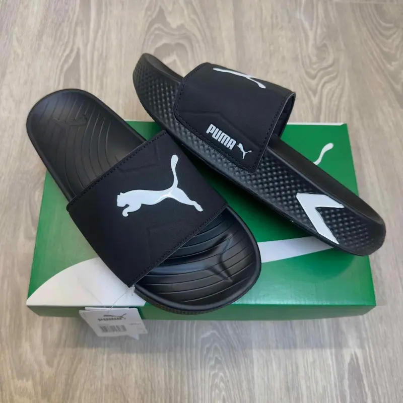 Puma SoftridePro Leadpuff All Black Slides
