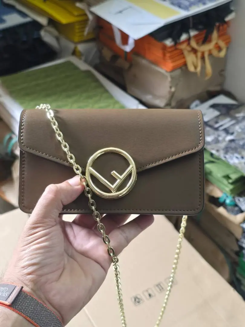 Fenddi Vittelo Cruise 2Way Street Style Sling Waist Bag With OG Box & Dust Bag (Brown - 815) - Image 3