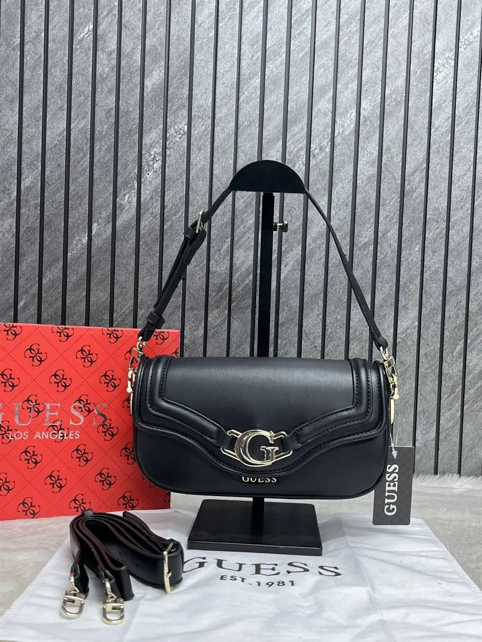 Guess DEA Logo Shoulder Bag With Original Box & DustCover