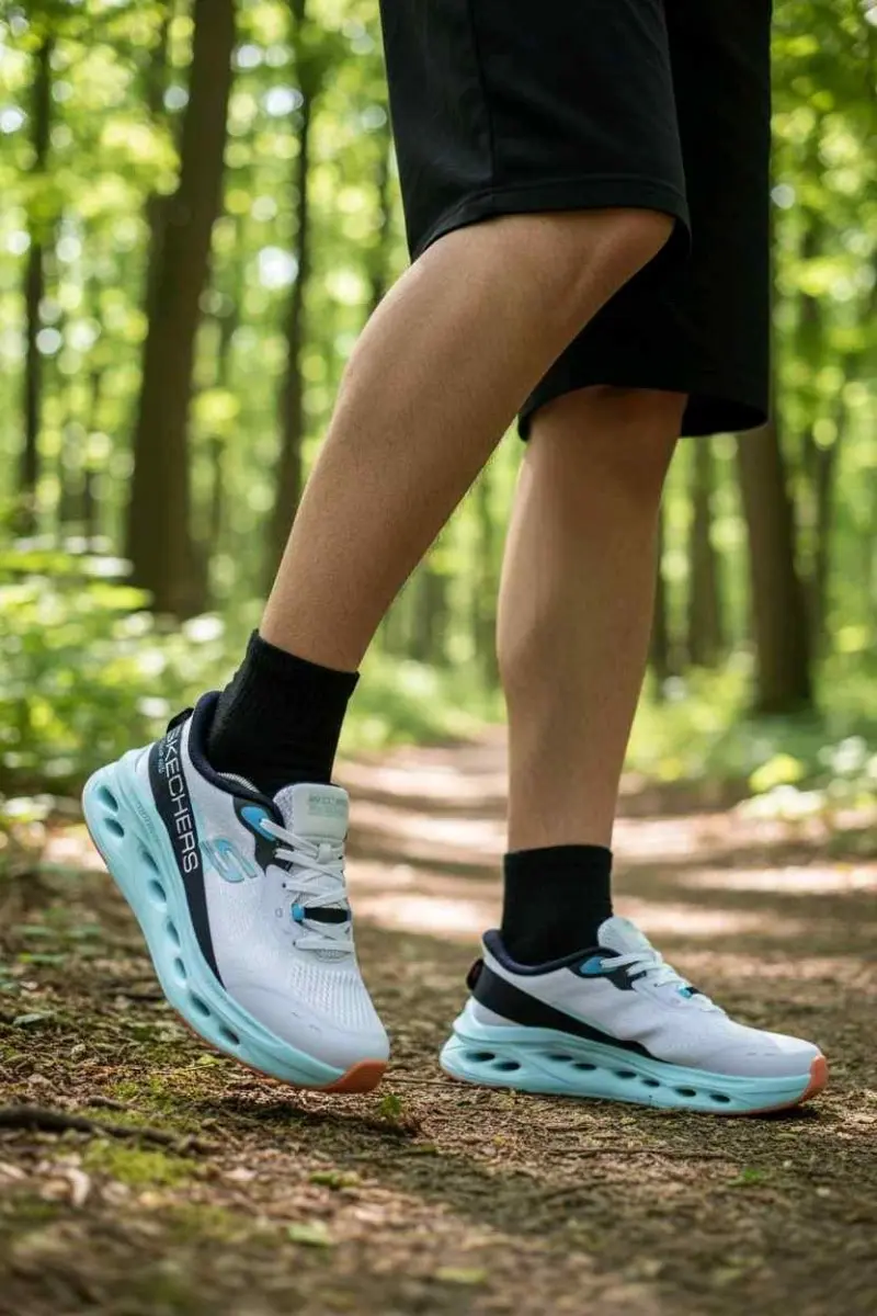 Skecherrss MAX Cushioning Glide-Step - A Slip-ins in WhiteMulti - Image 5