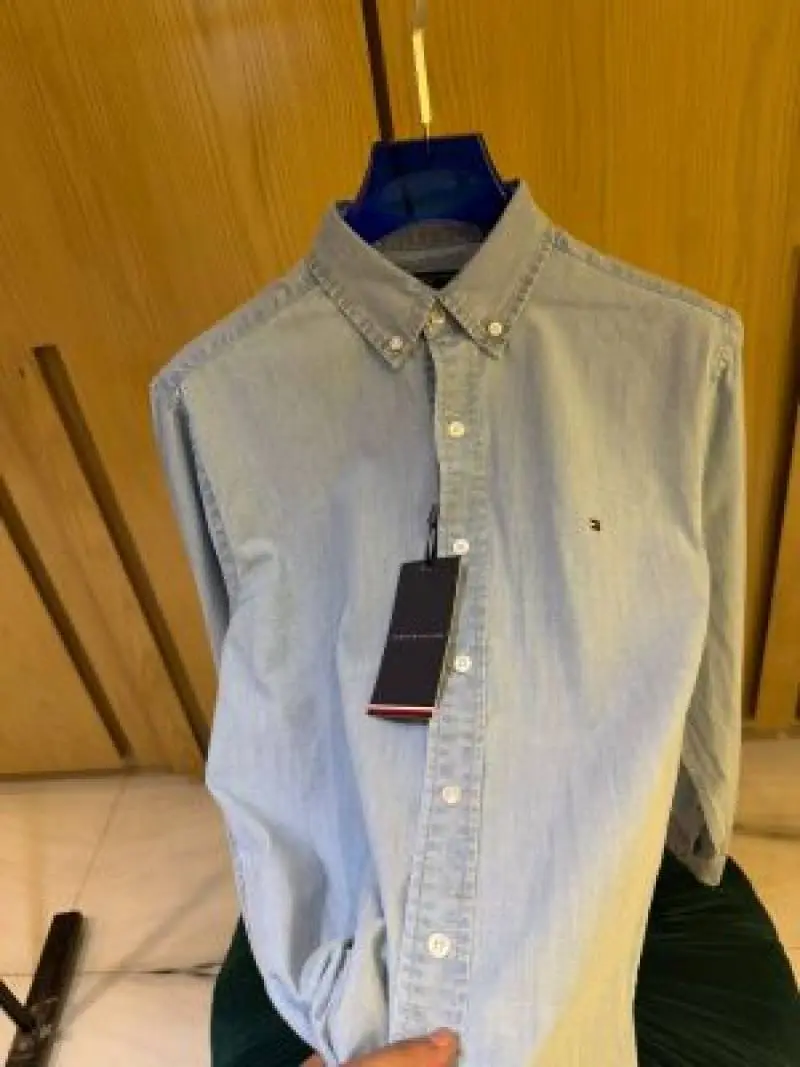 IMPORTED STORE ARTICLE DENIM SHIRT LIGHT BLUEx - Image 3
