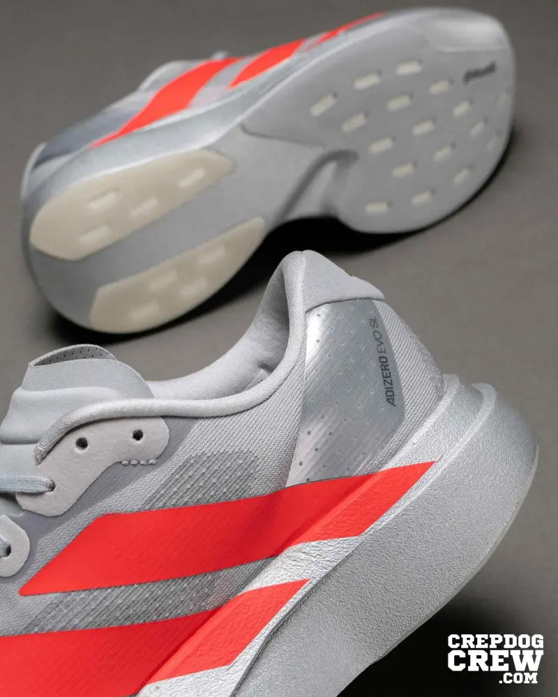 Adidas Adizero Evo Sl red Grey Iron Metallic 216 - Image 6