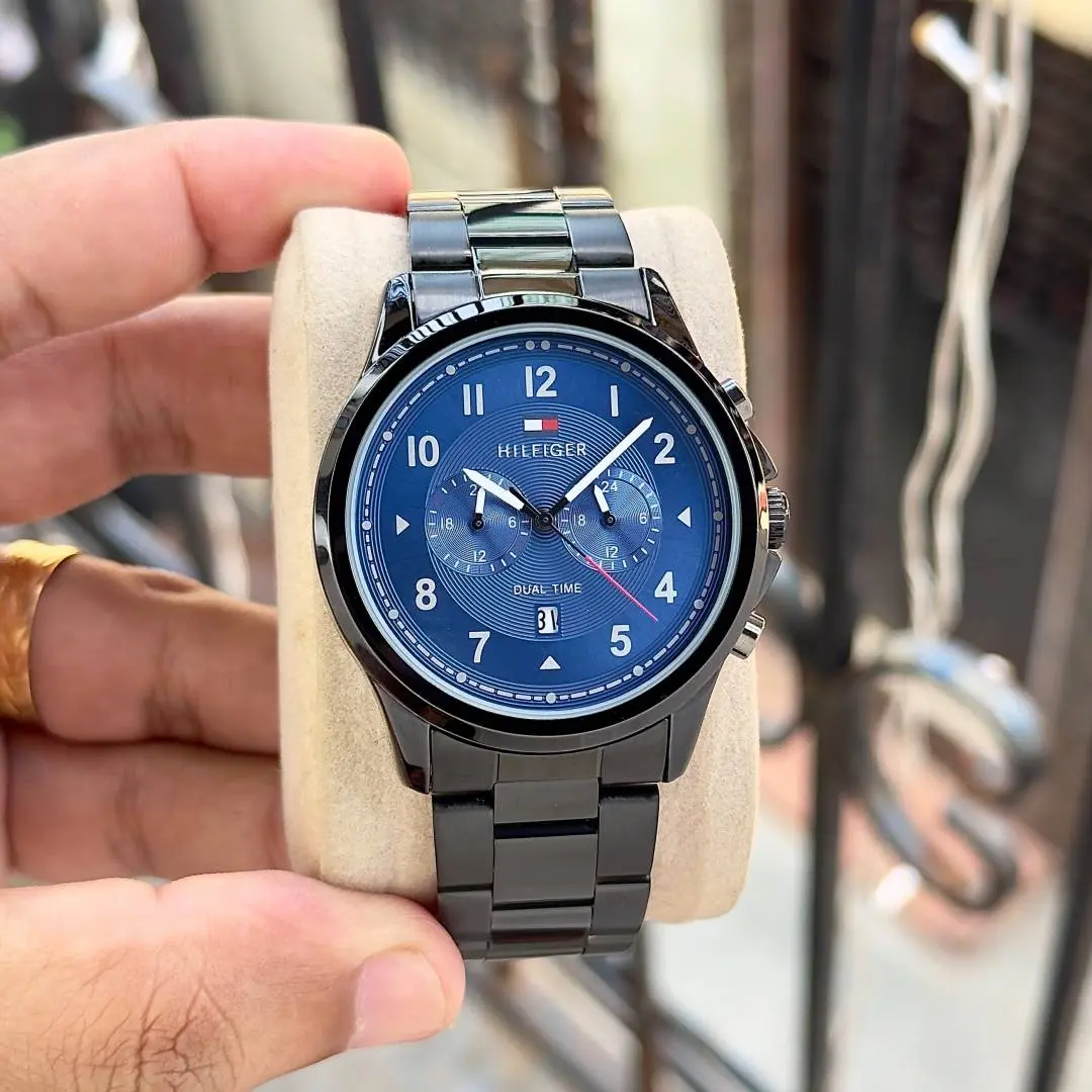 Tommy Hilfigee r Dual Time Black Blue - Image 2