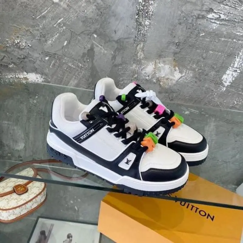 Louis Vuitton maxi trainer black white--SALE - Image 6