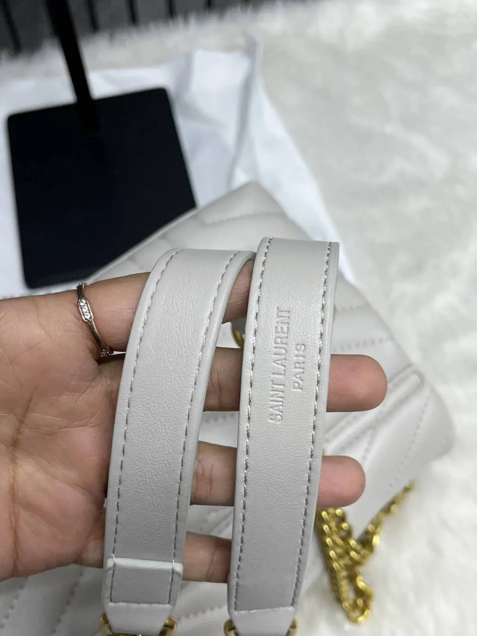 Ysl Lou Lou Soft Medium Shoulder Bag With Original Box & Dust Cover Packing - Image 6