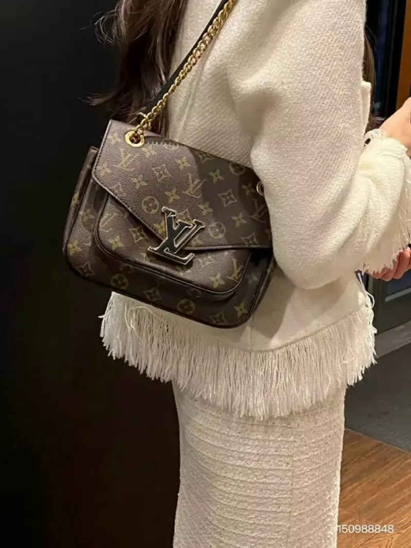 Louis Vuitton LV PASSY Monogram High Premium Quality Shoulder Bag With OG Box & Dust Bag (Brown - 579) - Image 4