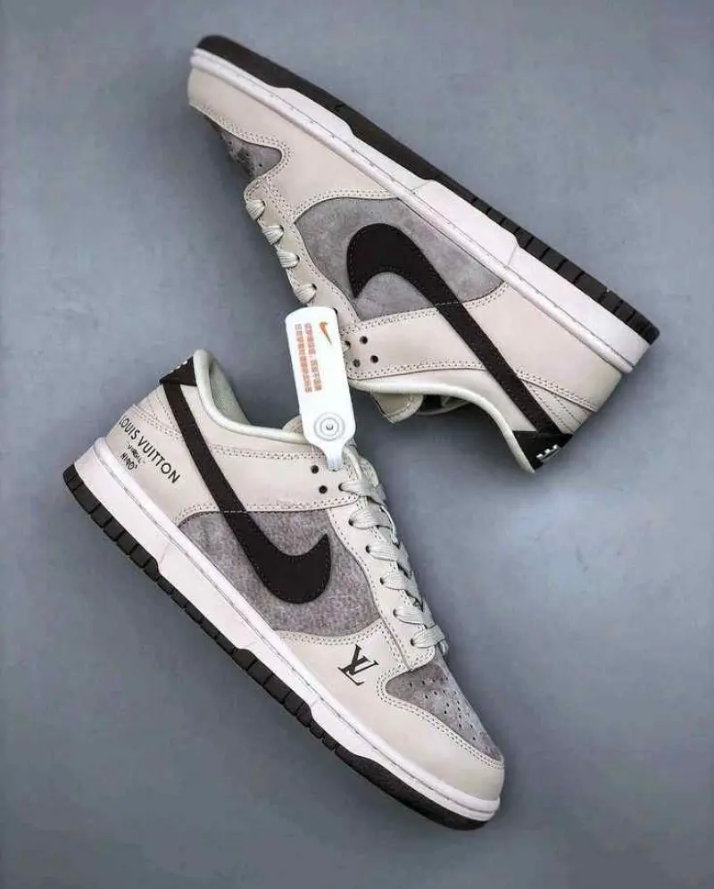 Nike SB Dunk Low X Loiuss Vuitton Gray 3037