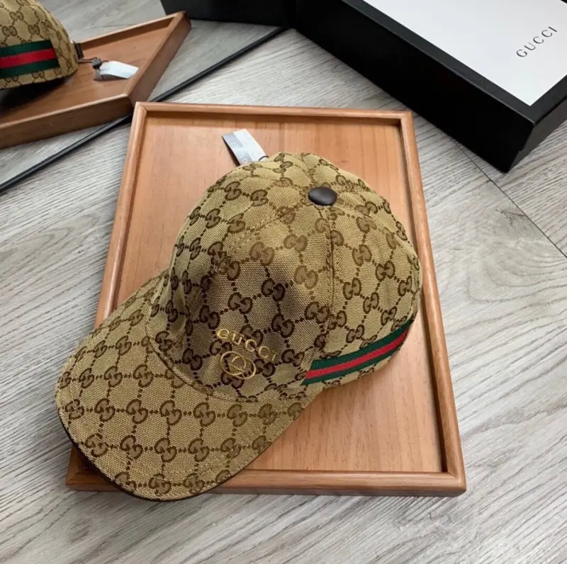 Gucci GG Harmosas Beige Premium Unisex Cap (With Box) - Image 2