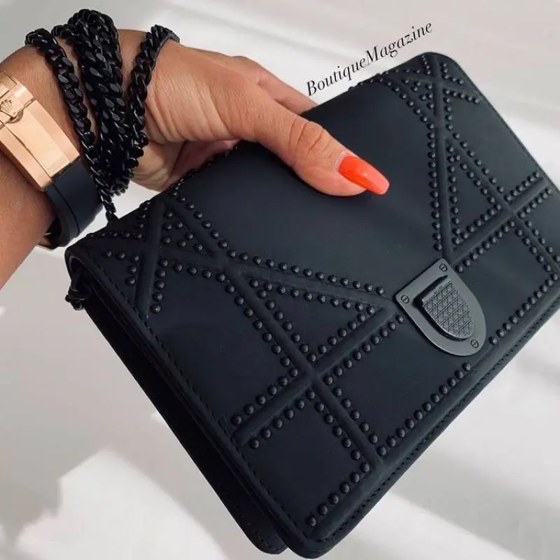 Dior Dioorama Matte Black Shoulder Bag With OriginalBox & DustCover Packing - Image 7