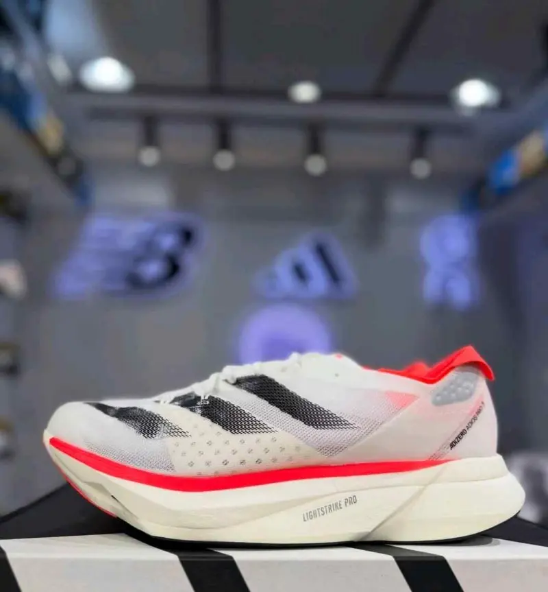 Adidas Adizero Adios Pro 3 Cloud White Solar Red 1248 - Image 4
