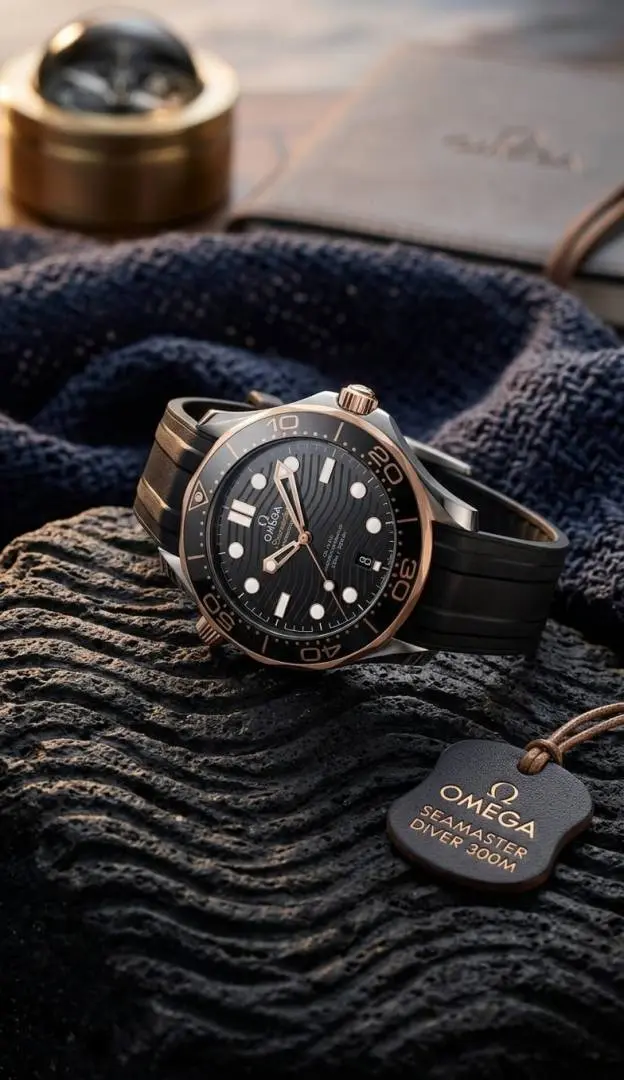 Omega Seamaster Diver 300M Automatic Black-Copper-Black