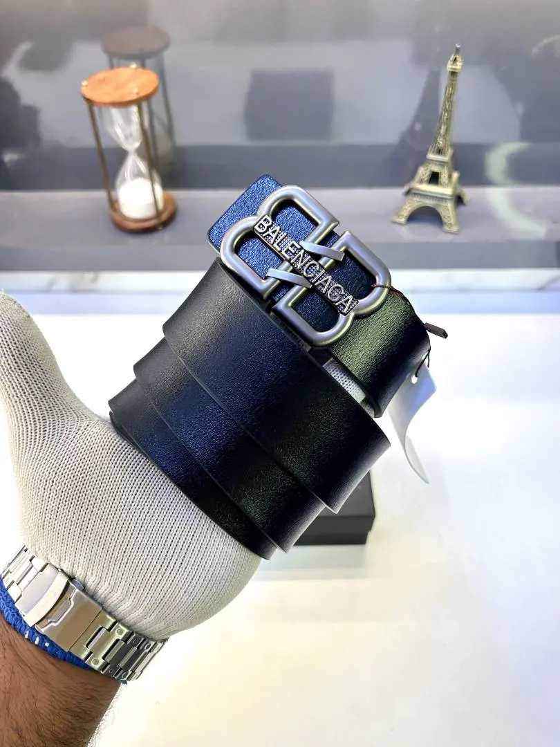 Balenciaga Grey Black Premium Quality Belt Fa 842