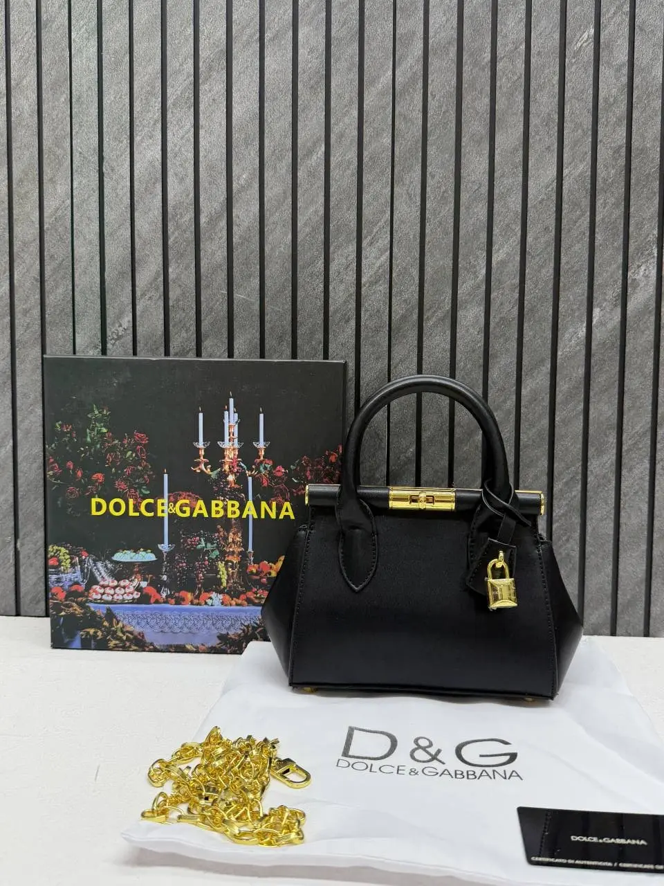 Dolcce & Gabbana 9026 Mini MarleneBlack With Original Box & DustCover - Image 5