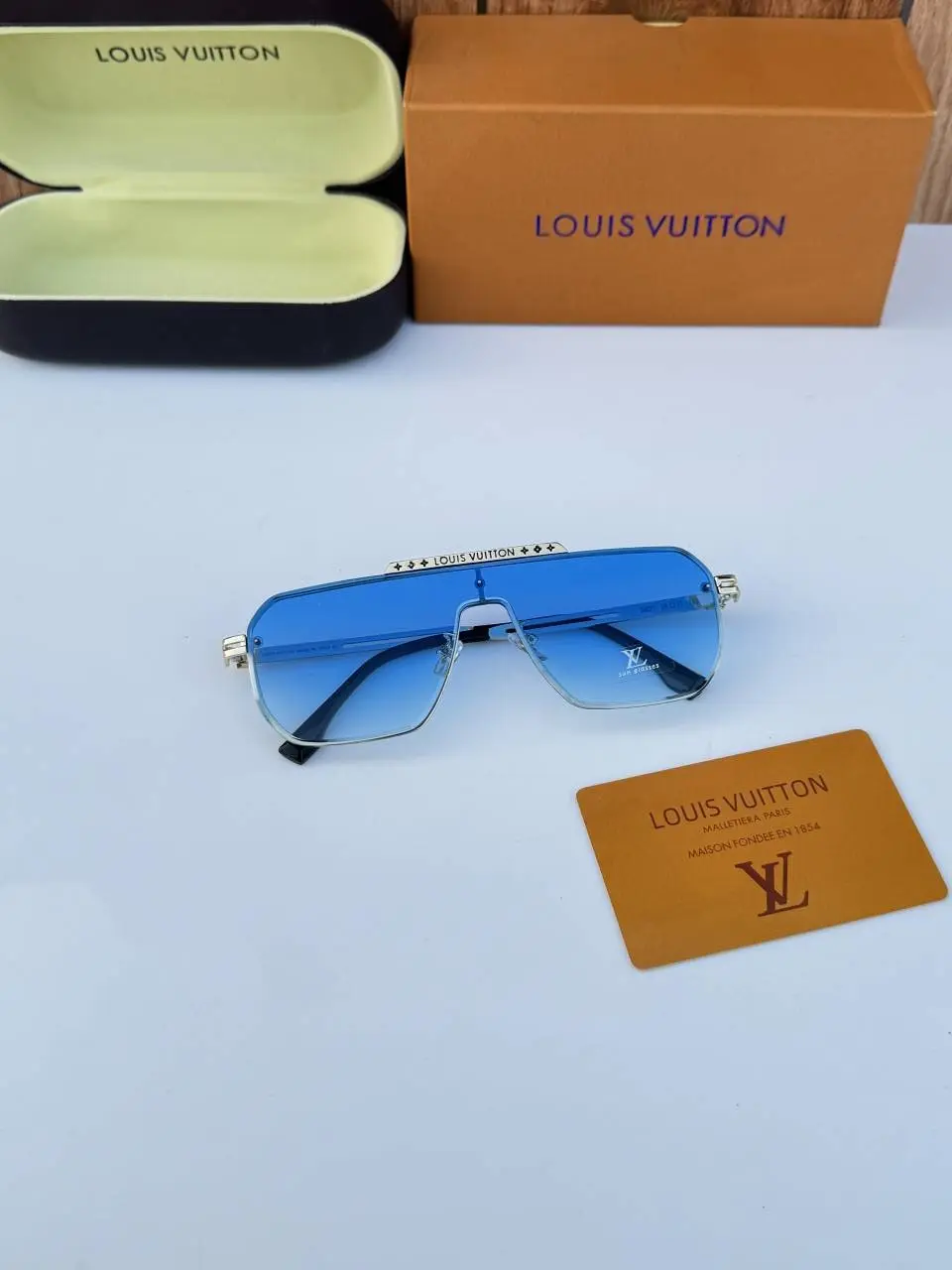 Louis Vuitton 24027 gold sea blue - Image 5