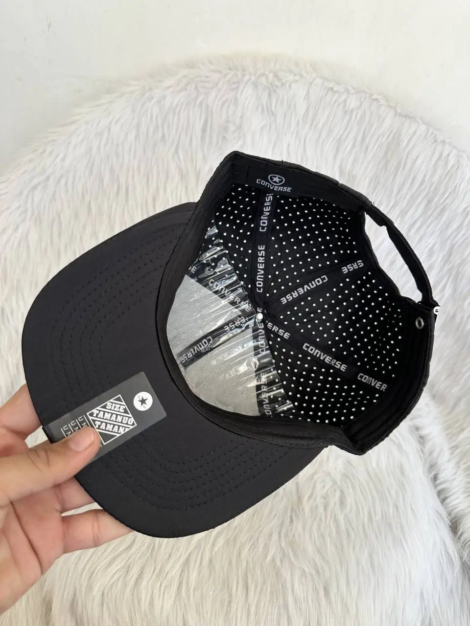 Converse Black Chuck Taylor Front Logo Premium Unisex Cap - Image 2