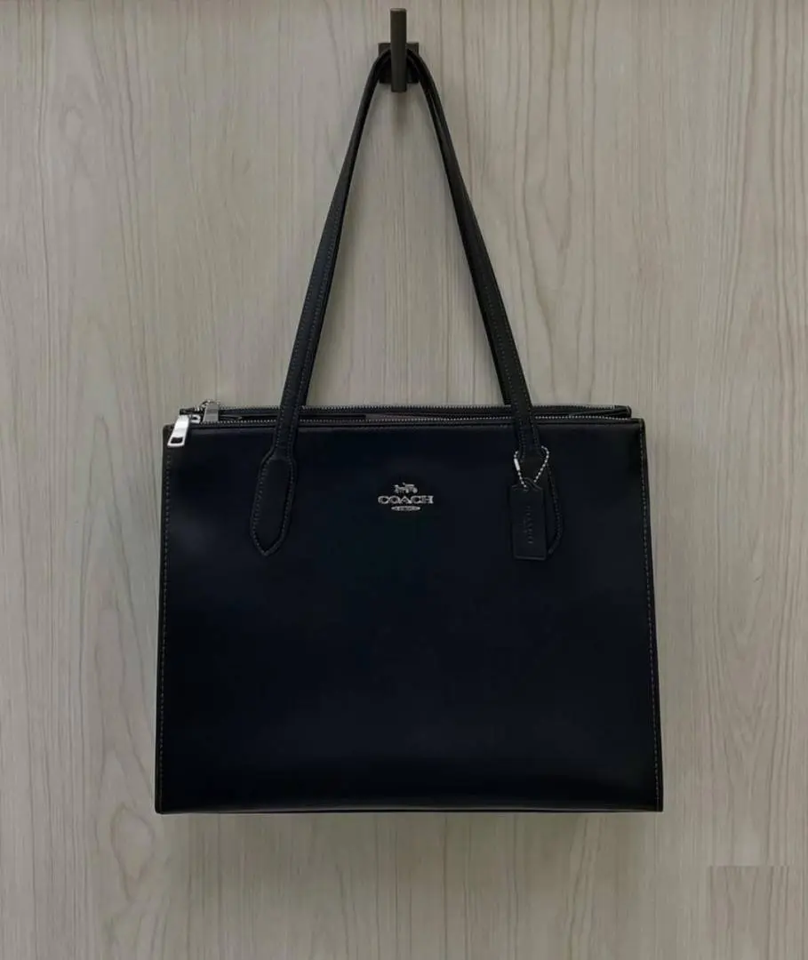 Coach Nina Carryall Premium Tote Bag With OG Box & Dust Bag (Black-808) - Image 6