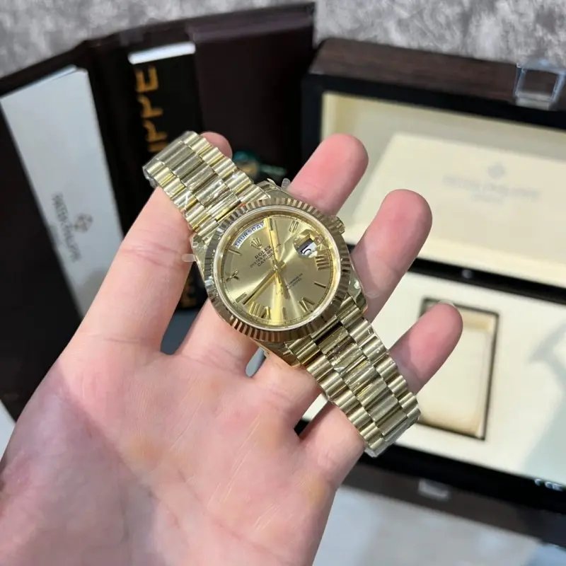 Rolex Oyster perpetual Day Date Yellow-Gold Ref-218238 Z-R Quality - Image 4