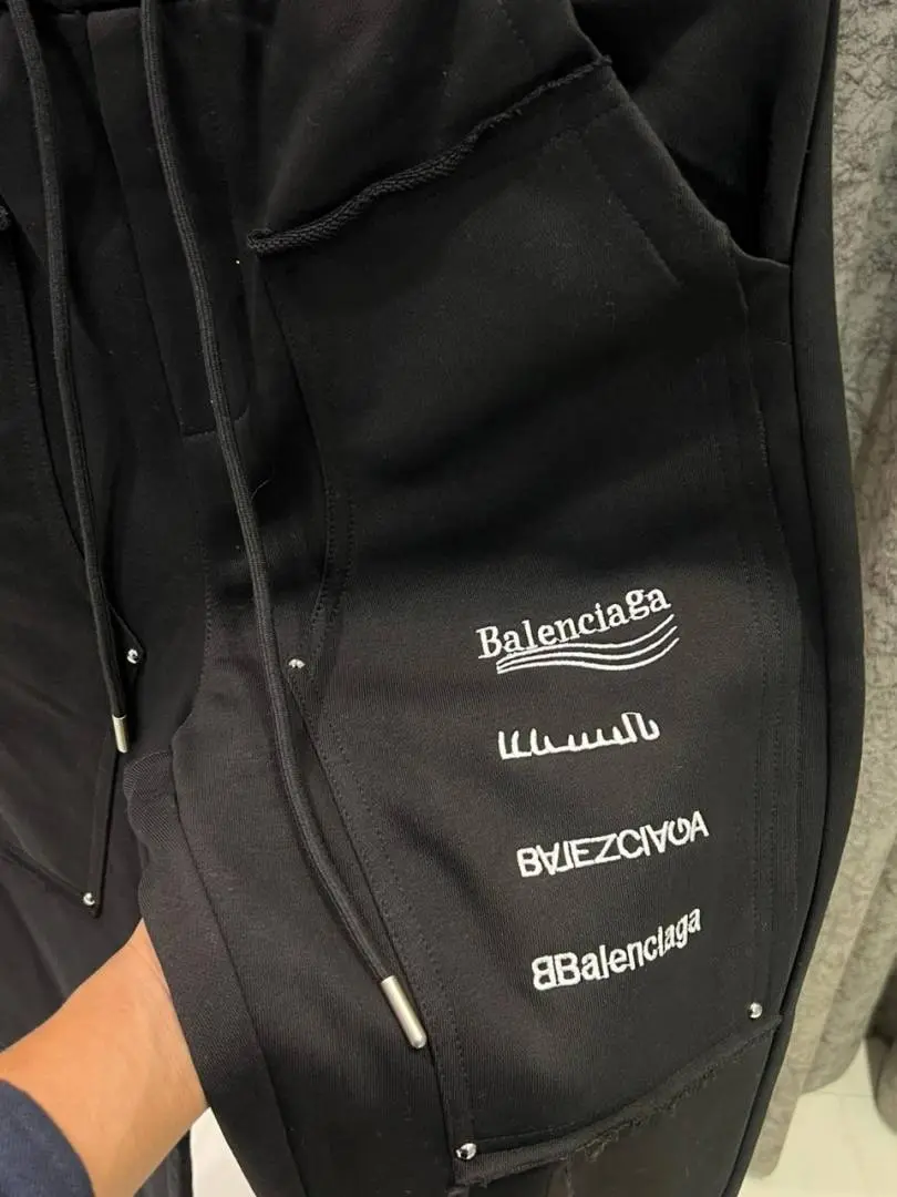 Balenciaga IMPORTED STORE ARTICLE TRACK PANT BLACK - Image 2