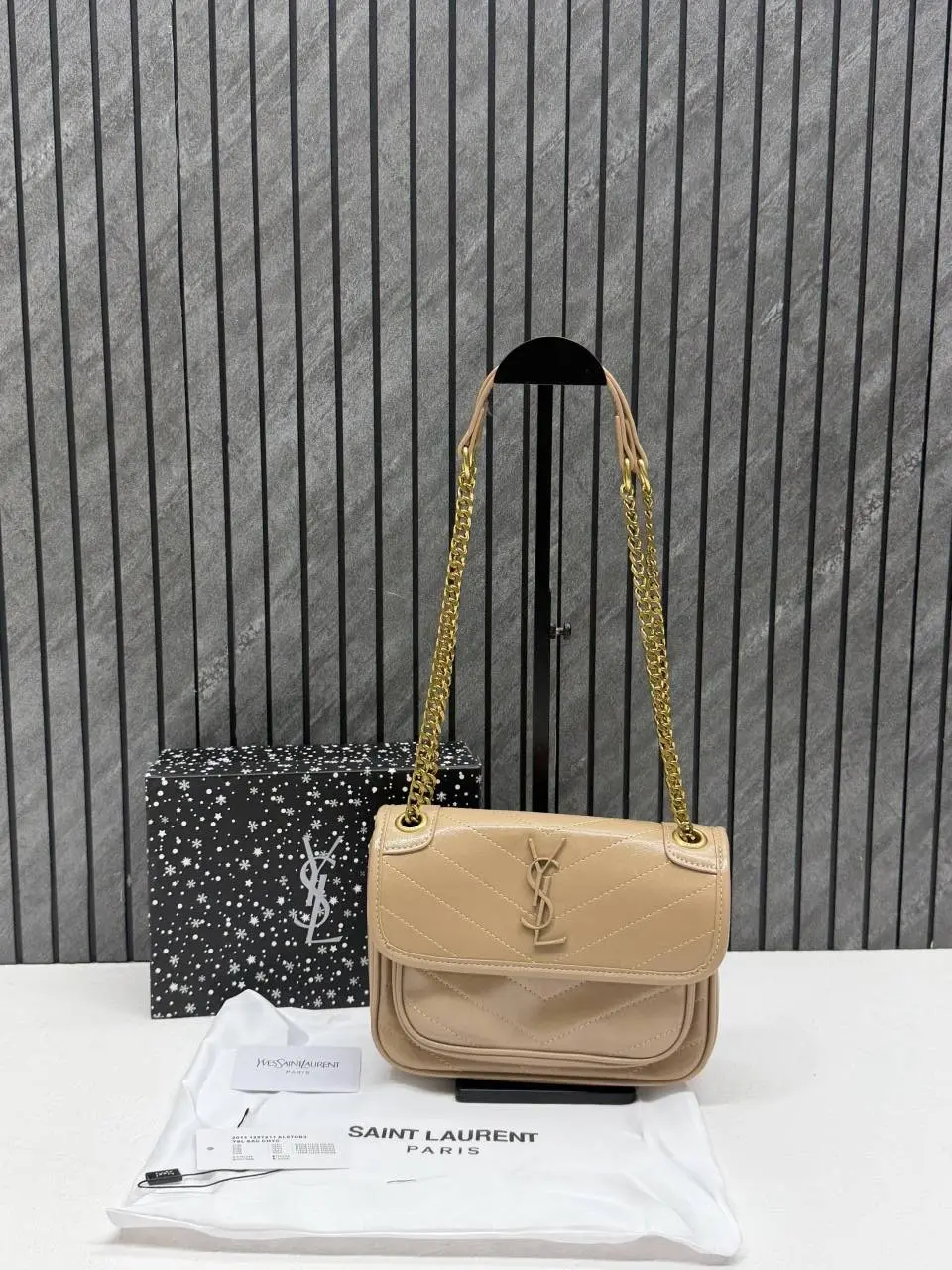 Ysl niki 1825 Small ShoulderBag With Original Box & DustCover - Image 4