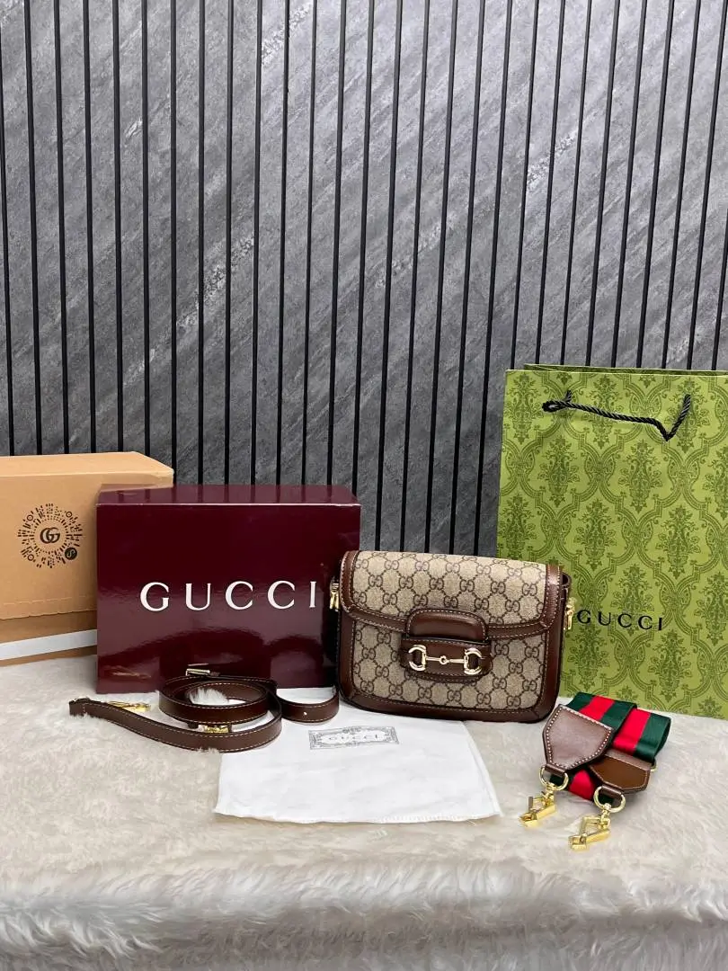 Gucci CB Horsebit 1955 Small ShoulderBag With Premium DoubleBox Packing 2 LongBelt Highend WithCarryBag - Image 5