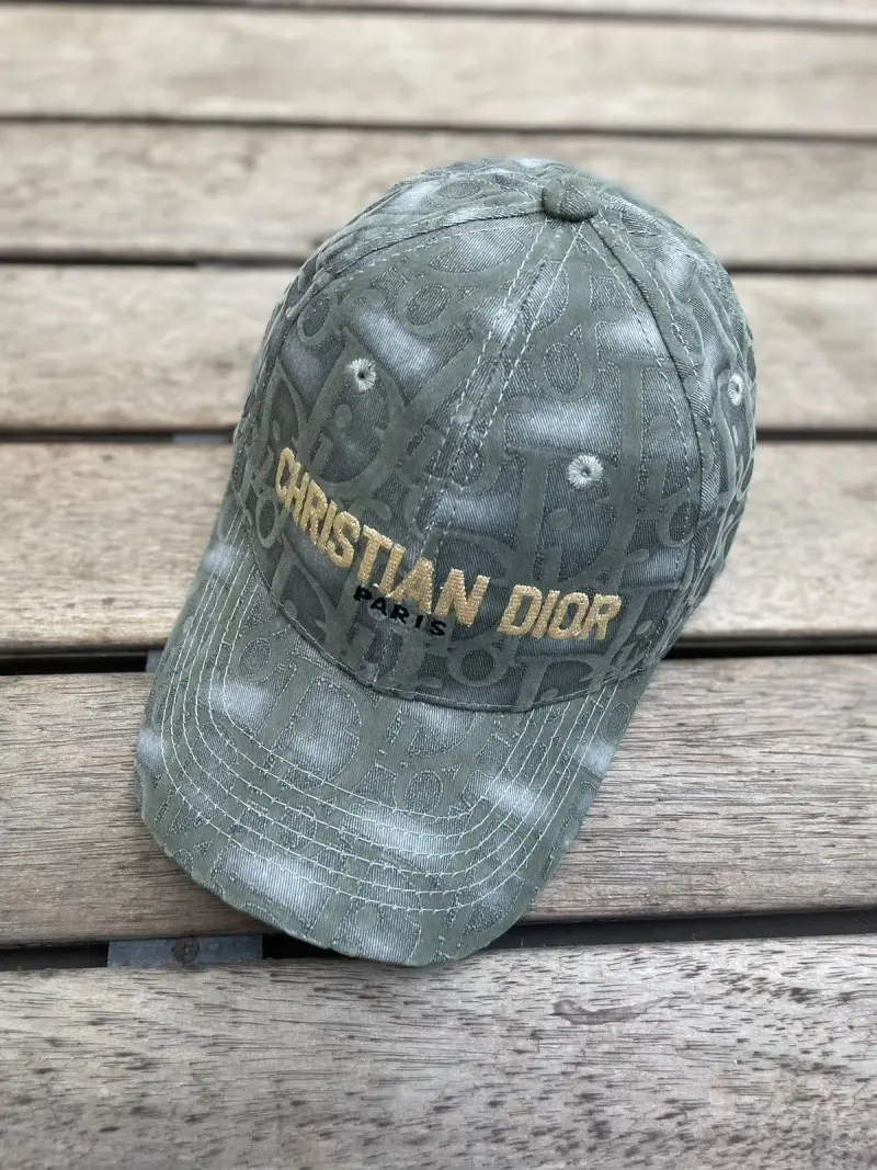 Dior NoReturn Denim Washed Premium Green Unisex Cap (With Safety Box) 890