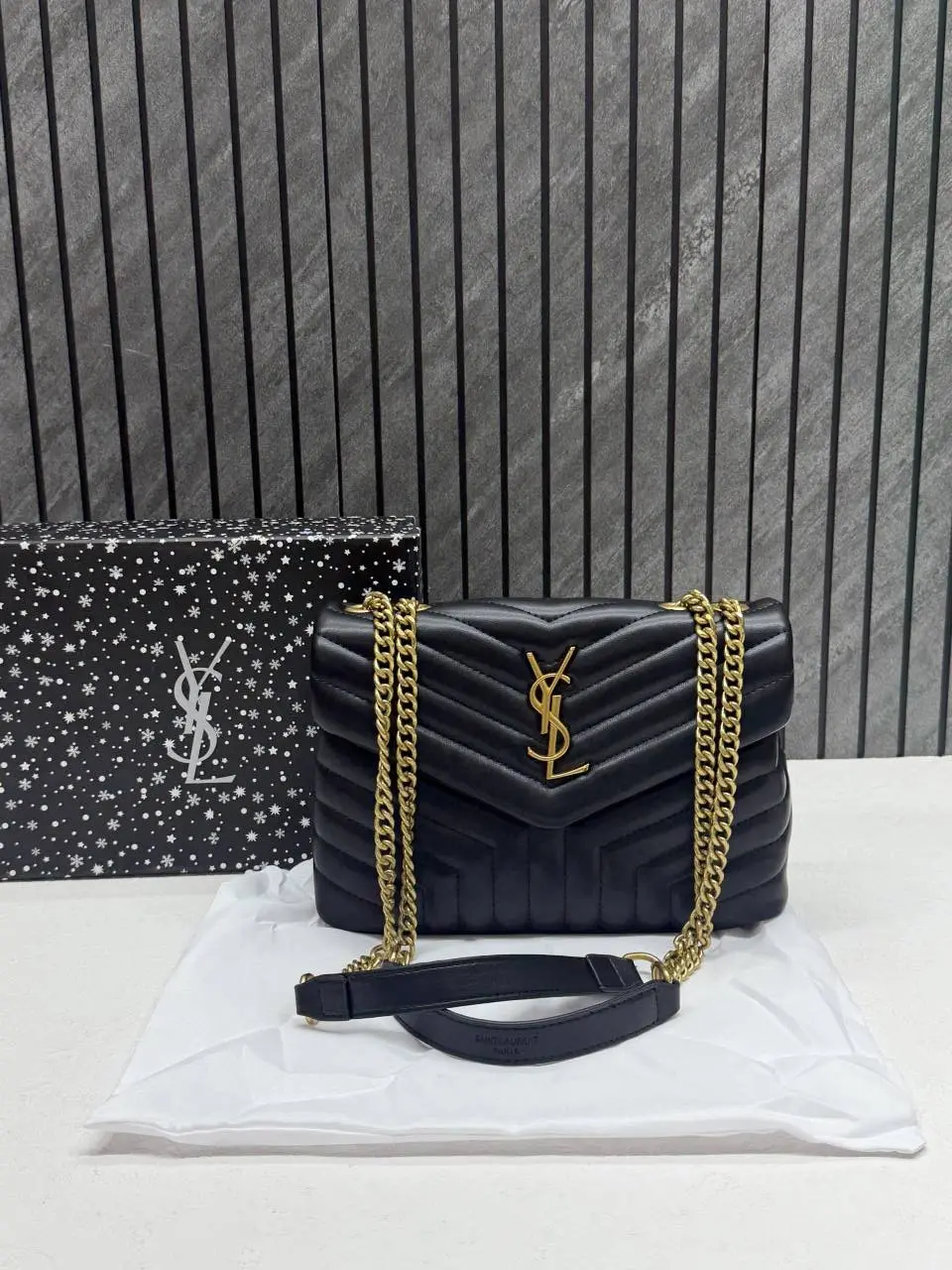 Ysl Lou Lou Medium Size 8802 Shoulder Bag With Original Box & DustCover Packing - Image 4