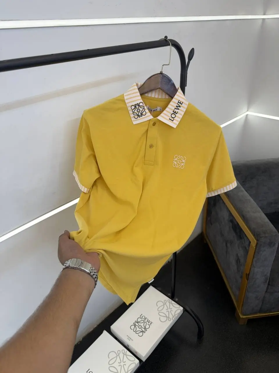 Loew e box pack imported polo tshirt yellow - Image 2