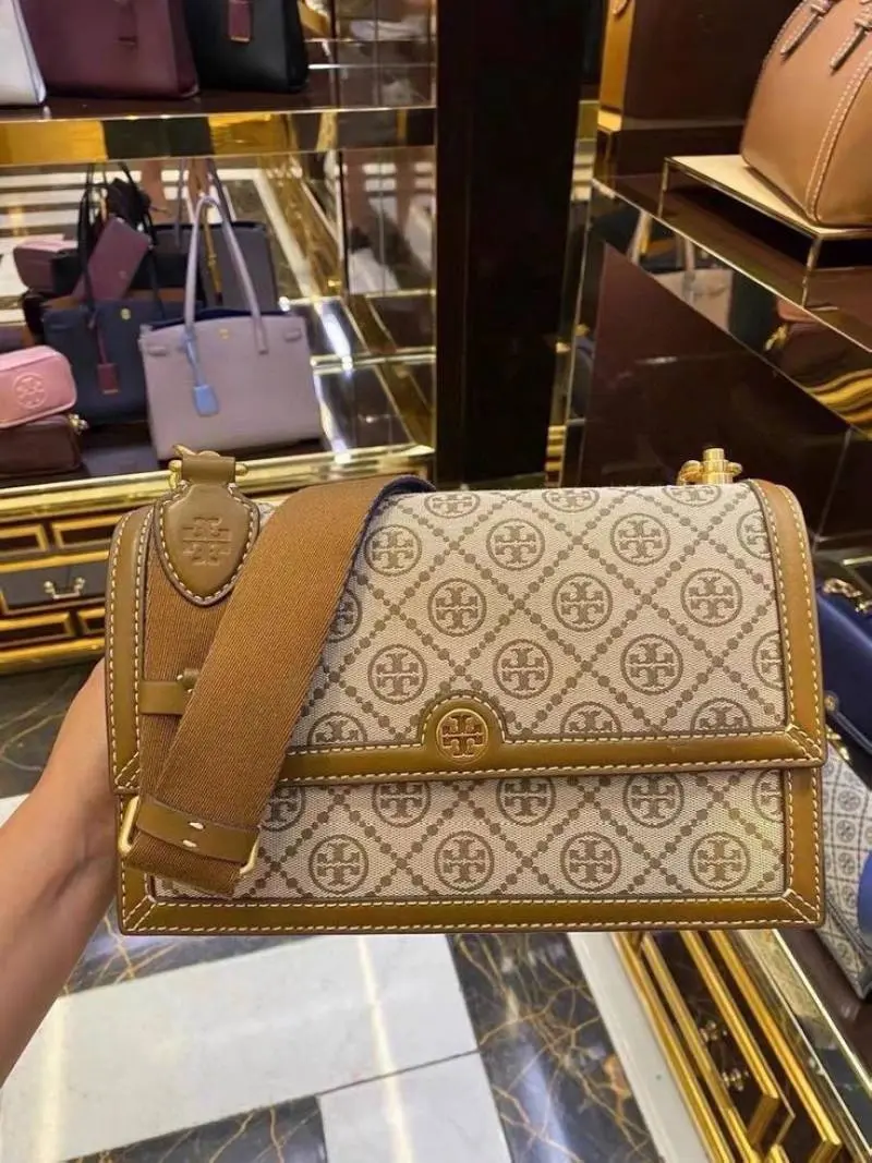 Tori Burch T Monogram Jacquard Crossbody Bag With OriginalBox 2 SlingBelt - Image 5
