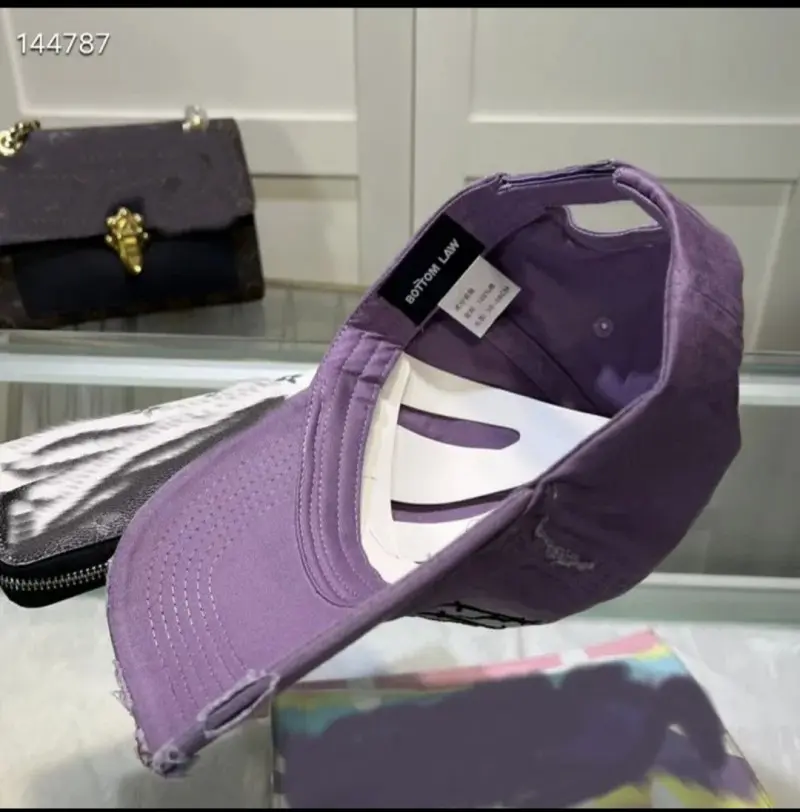 Bottom Law Premium Purple Denim Premium Unisex Cap (With Safety Box) - Image 3