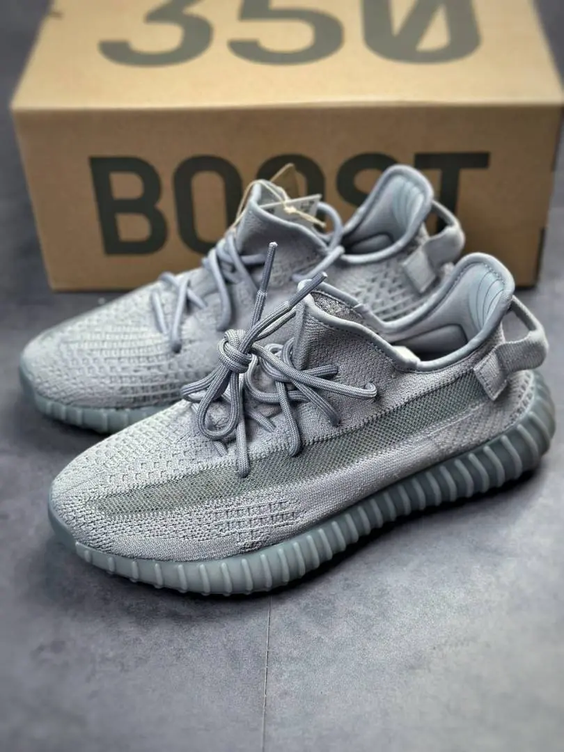 Adidas Yeezy Boost 350 V2 Space Ash With Full Accessories SEMI UA - Image 3