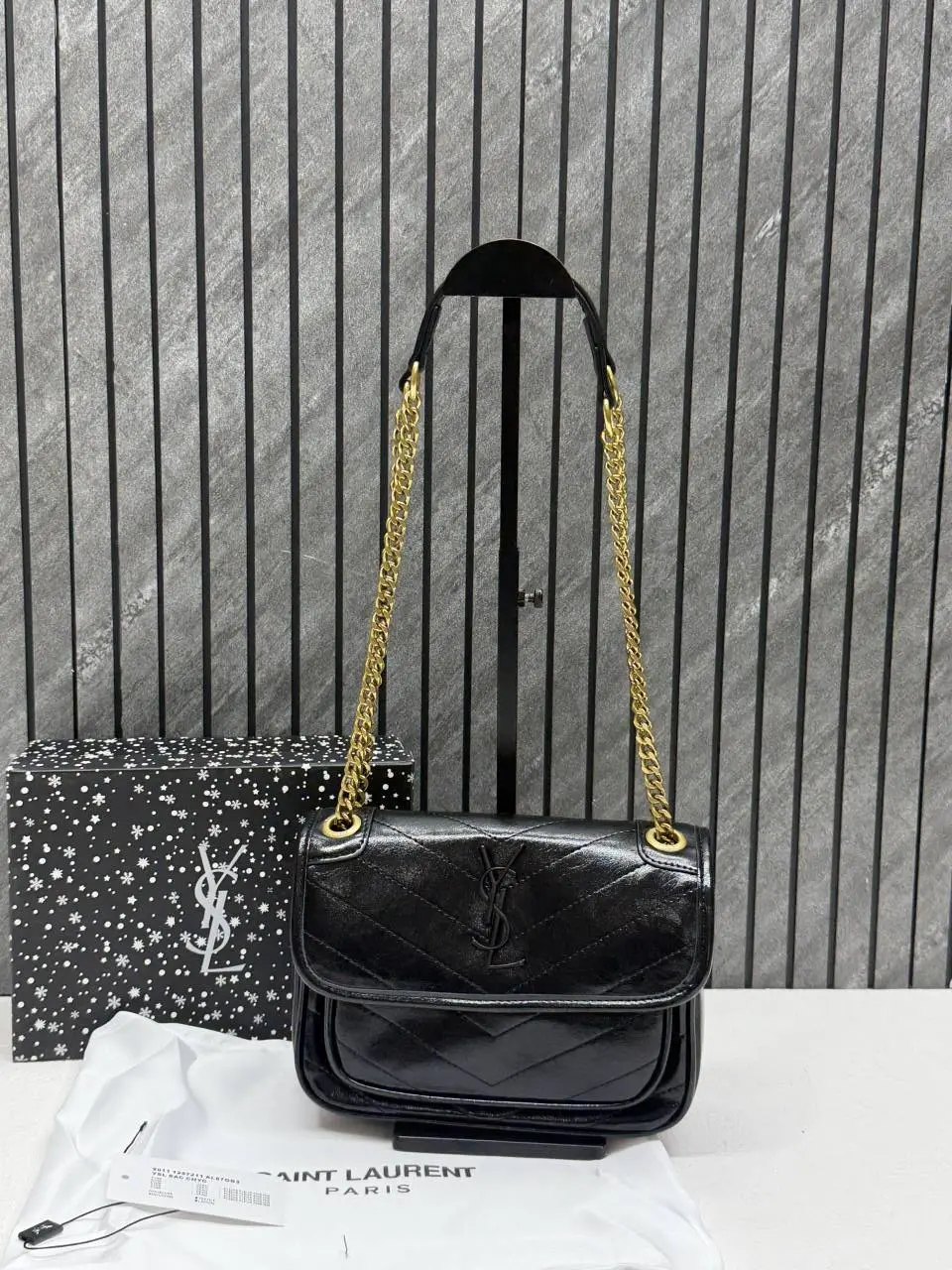 Ysl niki 1825 Small ShoulderBag With Original Box & DustCover - Image 4