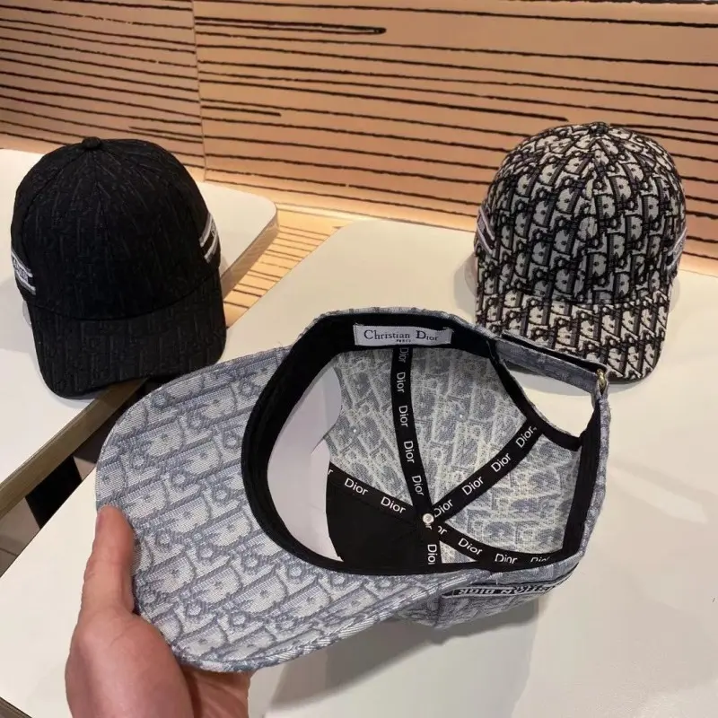 Dior Cd Oblique Monogram Premium Unisex Cap ( With Safety Box ) Grey - Image 7